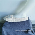 New Arrivel Calcetines de pantuflas de forro polar cálido para interiores elegantes